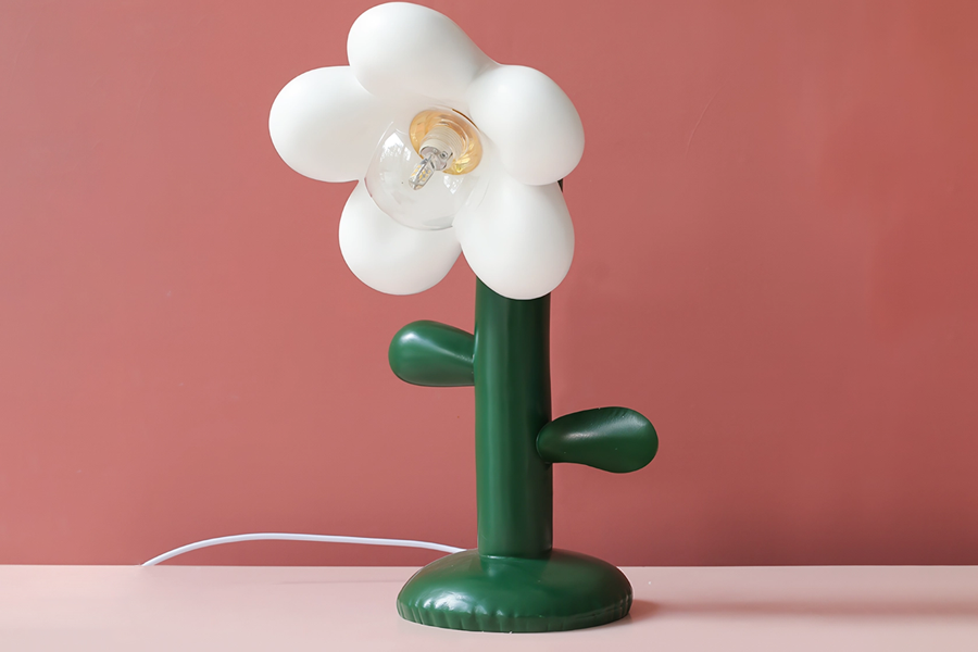 Handmade floral table lighting