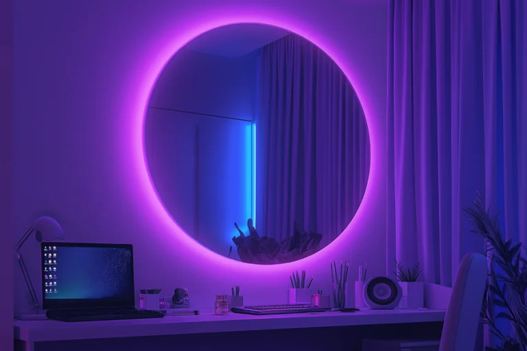 Modern Round LED Mirror